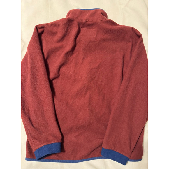 REI Co-op Maroon Fleece Jacket Blue Trim Women's Size Medium Gorpcore - Picture 6 of 6